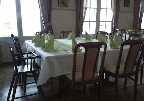 Sälinkään Kartano valmistautunut ryhmän vastaanottoon vihreällä kattauksella